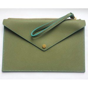 NWOT Marc Jacobs "Metropoli" Green Envelope Clutch